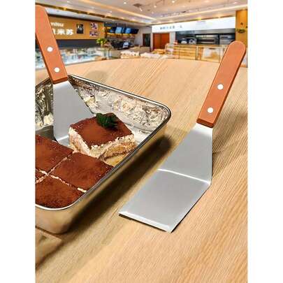 1 chiếc xẻng lật bằng thép không gỉ cán gỗ cứng vát cạnh, dụng cụ nấu ăn bằng kim loại chắc chắn dùng cho bánh kếp, bánh mì kẹp thịt và nướng BBQ, tương thích với chảo gang và chảo rán, món quà nhà bếp tuyệt vời. Bạn có thể gợi ý thêm một số dụng cụ nhà bếp khác không? Bạn có gợi ý nào về quà tặng cho nam và nữ không? Bạn có thể cung cấp thêm thông tin chi tiết về chất liệu của xẻng lật không?