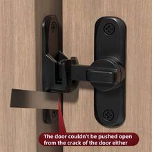 Durable Anti-Theft Door Handle With 90°/180° Adjustable Sliding Pin, Metal Tamper-Proof Lock, Manual Control, Painted Surface, Suitable For Bathroom And Home Security, Modern Door Lock, Sturdy Structure - Multicolor - View 11