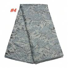 2026 High-Quality Jacquard Gold-Plated Lace Fabric, Nigerian Brocade Lace Fabric, Suitable For Luxury Party Dress Making - A - View 11