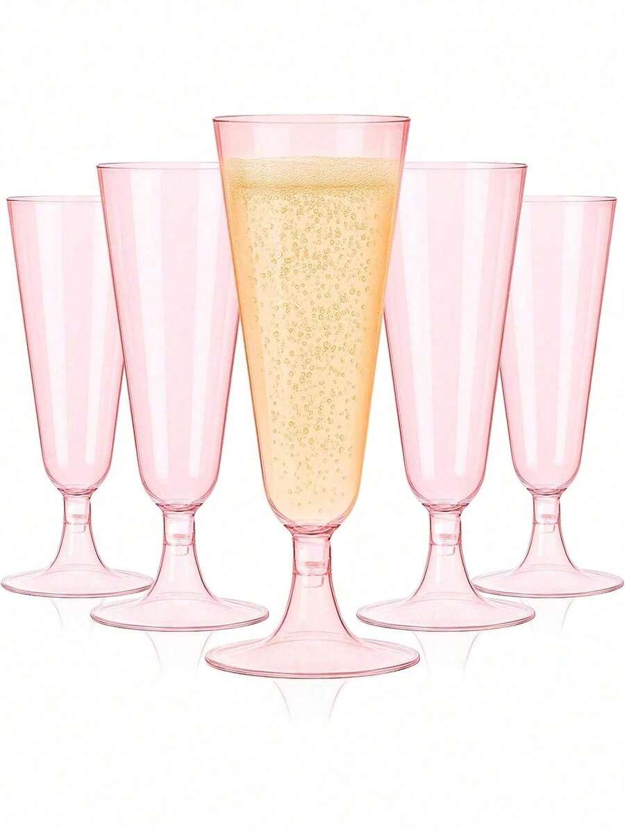 Bộ 1/5/10 ly sâm panh tái sử dụng, thích hợp cho các bữa tiệc, họp mặt, đồ uống lạnh, sinh nhật, ngày Valentine, đám cưới và các sự kiện lớn. - Nhiều màu - Xem 1