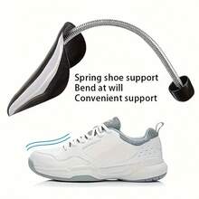 12pcs Adjustable Plastic Shoe Trees, Spring Shoe Trees For Boots Support, Men's Black Shoe Trees, Shoe Accessories - Black - View 7