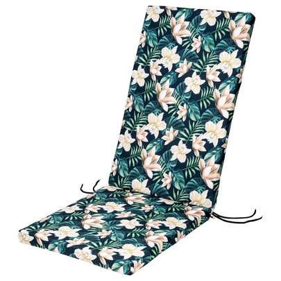 Outdoor Patio Garden TROPICAL FLOWER Cushion SEAT PAD High WATERPROOF Bk Chair