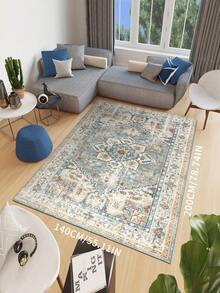 1pc Nordic Style Area Rug With Elegant Floral And Geometric Patterns, Suitable For Bedroom, Living Room Or Home Office Decor, Elegant Home Accessory | Rug, Living Room Carpet - Multicolor - View 15