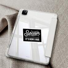 1/3/5Pcs"Sarcasm IT'S HOW I HUG" 3 Inch Vinyl Sticker Funny Quote Decal, Waterproof Die Cut; For Laptop, Water Bottle, Tumbler, Phone Case, Tablet, Notebook, Planner, Journal, Desk, Car Window; For Office Workers, Bartenders, Introverts, Friends, Meme Collectors; Humorous Sticker, Meme Sticker, Quote Sticker, Typography Sticker, Retro Sticker - A - View 4