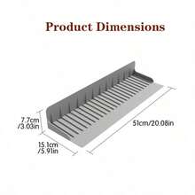 Silicone Sink Splash Guard, Raised Barrier To Prevent Water Splashing, Keeping The Countertop Dry And Tidy, Black/Gray. - Multicolor - View 3