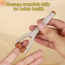 1pc Multi-Function Acupressure Massager | Massage Stick, Acupressure Clip, Stress Relief Tool - View 5