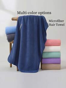 Extra Large Super Absorbent Microfiber Hair Drying Towel, Multi-Functional Highly Absorbent Hair Towel With Elastic Strap, Soft And Comfortable, Suitable For All Hair Types, Goodbye Frizz, Multiple Colors Available (23.6*39.4 Inches/60*100 Cm) - Multicolor - View 2