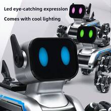 8-Wheel Remote Control Stunt Robot Dog Toy For Kids, RC Swing Arm Climbing Off-Road Vehicle With Electronic Music, Electric RC Robot Dog Stunt Car With Flexible Swing Arm & Strong Climbing Performance, Interactive Educational Remote Control Toy For Boys Girls, Training Hand-Eye Coordination & Imagination, Durable Anti-Fall Indoor Outdoor Play Toy, Parent-Child Interactive RC Vehicle Toy, Ideal Festival Gift For Birthday Christmas Halloween Thanksgiving New Year Easter Children's Day, Kids Remote Control Off-Road Car & Robot Dog Dual-Purpose Toy - Eight-wheeled Stunt Robot Dog - Dual Control - View 6