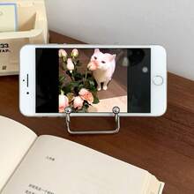 1pc Detachable Multi-Purpose Tablet/Phone Stand, Desktop Book/Recipe Display Holder, Iron Art Portable Reading Rack, Unisex Holiday Gift - Multicolor - View 11