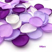 100/200/500 Pcs Lavender Purple Silk Rose Petals Satin Flower Petals For Wedding Basket Table Centerpieces Aisle Runner Party Confetti Bridal Shower Dinner Wedding Decoration - View 7