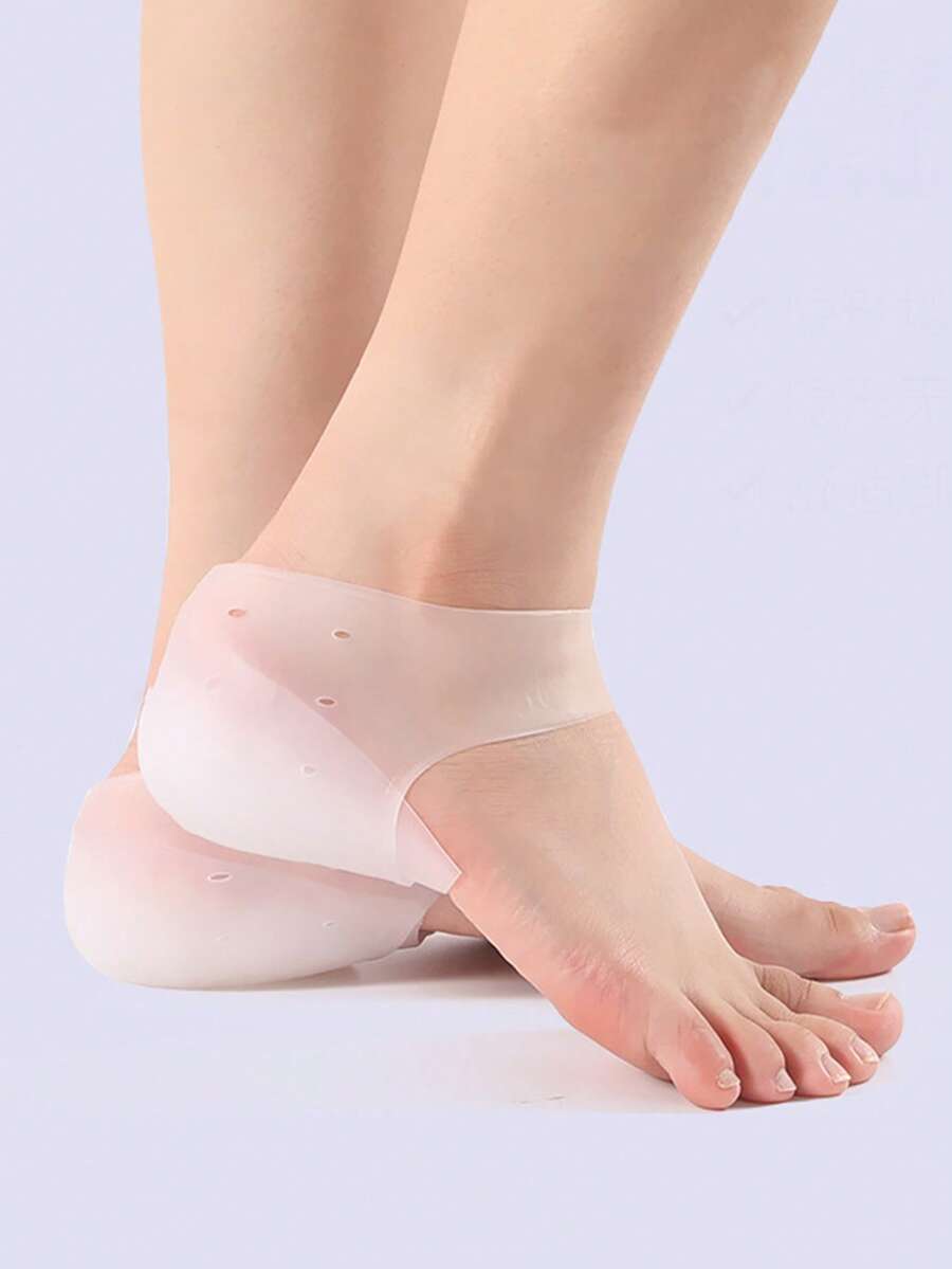 Detachable Invisible Height Increasing Insole Combination, Heel Pad, Half Pad, Transparent Shock Absorption, Non-Yellowing, Durable Shoe Lift - White - View 1