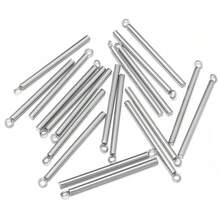 20个/包 不锈钢光滑圆柱吊坠带环，简约流苏耳环，项链，手链饰品DIY配件 - 柱子吊墜 - 查看 10