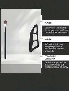 1/2pcs Eye Makeup Brushes, Eyeshadow Tools, Quick Makeup Template, Eyeshadow Mold, Suitable For Beginners, Easy To Create Professional Makeup Anytime Anywhere - Black - View 6