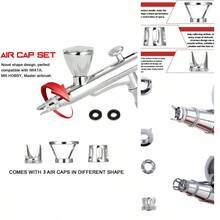 HUBEST 3pcs Universally Airbrush Needle Cap Accessories Part Nozzle Tip Different Spraying Effects - KIT 1 - View 1