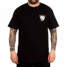 Cotton Men's Sullen Art Co Death Dealer Black Skulls Tattoo Biker Tee-Shirt S-4XL - 黑色 - 查看 2