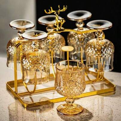 6个/套 130毫升/4.4盎司咖啡杯，适用于薄荷茶、拿铁、意式浓缩咖啡、卡布奇诺，是家庭、餐厅、厨房、派对、婚礼、餐具、饮具的理想之选。