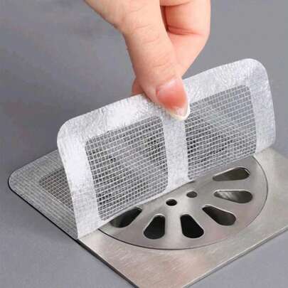 5/10个装毛发收集器排水过滤器，硅胶排水盖，防止堵塞、苍蝇、蟑螂和异味，适用于家庭浴室、宿舍浴室和厕所，必备的返校浴室配件和工具