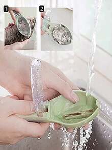 Quick Method To Remove Fish Skin - Plastic Fish Scales Scraper - Simple Kitchen Cleaning Tool - Detergent Tool - Skin Brush - Scrubbing - Cleaning - Fish Scaler - Scrapper - Kitchen Supplies - Gifts For Fishing Friends, Relatives And Acquaintances. - View 6