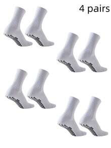 (1/3/5/6) Đôi tất bóng đá chống trượt unisex có chấm bám, đế bông dày dặn, thích hợp cho chạy bộ, bóng đá, bóng rổ, thể dục. - Nhiều màu - Xem 7