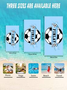 A Personalized Children's Beach Towel, A Perfect Summer Birthday Gift, Suitable For All Kinds Of Summer Occasions. Customize Beach Towels And Accessories For The Beach, Pool, Travel, Camping, Yoga, And More. - Multicolor - View 3