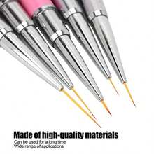 Bolígrafo de Dibujo para Decoración de Uñas Pinceles para Delineador de Uñas Pinceles para Delineador de Uñas Puntas de Diseño de Delineador para Dibujo Fino Pinceles para Pluma de Arte de Uñas Pa - como en la foto - Ver 2