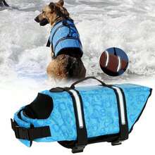 1pc Pet Life Jacket, Dog Swimming Vest, Summer Pet Water Clothes, Dog Anti-Drowning Clothes, Poodle Life Jacket, Dog Swimsuit, Pet Buoyancy Clothes, Pet Supplies, Suitable For Medium And Small Cats And Dogs - Multicolor - View 4