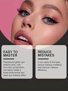 2pcs Eye Makeup Brushes, Eye Shadow Tools, Quick Makeup Template, Eye Shadow Mold, Suitable For Beginners, Easily Create Professional Makeup Effects, Anytime Anywhere - Multicolor - View 8