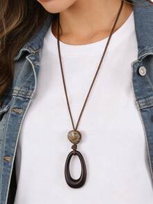 hình bầu dục màu cà phê