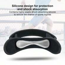 1pc Sports Knee Brace With Meniscus And Patella Strap, Highly Stable, Non-Slip Nylon Material, High Elastic Silicone Pad (Single Pack) - Black - View 3