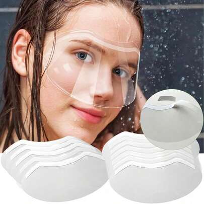 50/10/1pcs Disposable Face & Eye Protection Mask, Suitable For Micro-Needling, Permanent Makeup, Hair Washing, Eyelash Extension And More, Transparent Mask To Protect Eyes During Micro-Needling And Eyelash Care