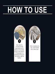 金属抛光膏，家用清洁剂，适用于炉灶、炊具，去除锈渍和污垢 - 固體 - 查看 4