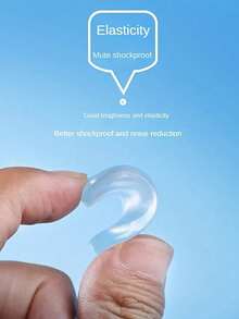 5pcs Toilet Seat Cover Set: Soundproof, Anti-Collision, Reusable, Oval Shape, Self-Adhesive - View 6