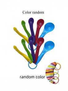 5pcs Colorful Plastic Measuring Cup And Spoon Set - Includes Measuring Cups With Spouts And Handles, Stackable Measuring Cups And Spoons, Durable Kitchen Tools For Precise Cooking And Baking, Essential For Recipes And Baking Basics - Multicolor - View 11