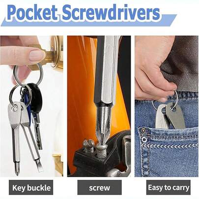 Bộ 2 tua vít và mỏ lết cầm tay, 2 trong 1, tua vít và mỏ lết, dụng cụ khẩn cấp đa năng EDC ngoài trời.