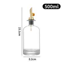 1pc Gold Glass Oil Bottle - Can Be Used As Kitchen Olive Oil Bottle, Coffee Bar Accessory Coffee Syrup Bottle, Cooking Oil Bottle, Comes With Random Sticker - Multicolor - View 9