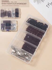 260pcs Basic Hair Bun Styling Set With U-Shaped Hair Pins And Straight Hair Clips - Multicolor - View 14