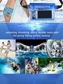 Large Waterproof Phone Waist Bag, Suitable For Beach, Swimming, Rafting, High Capacity With Triple Seal - Multicolor - View 9
