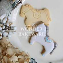 Animal Pony Cookie Cutters Cute Horse Shape Biscuit Mold Fondant Embosser PLA Cake Decorating Tools Baking Supplies - Pink - View 6