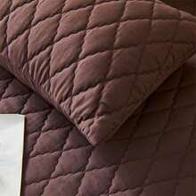 100% Waterproof Quilted Mattress Protector Cover With Elastic - Rust Brown - View 3