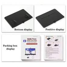 14 pulgadas Amplificador de pantalla de teléfono con deslizador de cajón: amplificador de video HD nítido con vista de pantalla completa envolvente, Lupa de Pantalla para Teléfono Celular, Soporte para Lupa de Pantalla de Teléfono Inteligente, Amplificador de Video para Teléfono Móvil, Lupa de Pantalla para Teléfono Celular - Negro - Ver 5