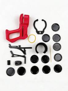 3D Printed 12-Shot Rubber Band Powered 3D Printed Disc Shooter Desk Gadget - Multicolor - View 10