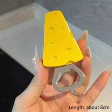 1pcs Cute Beer Opener Kawaii Candied Haws Cheese Refrigerator Magnets Home Decor Kitchen Gadgets Cute Bottle Opener Key Chain - 查看 2