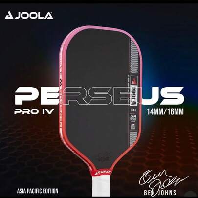 1 Asia-exklusiver Pickleball-Schläger Perseus Pro IV mit Fruchtfarben, Kohlefaser - Feine Stofftextur, matte Oberfläche - 16mm Technologie-Elastizität - Fortschrittlicher Kern Pickleball-Schläger