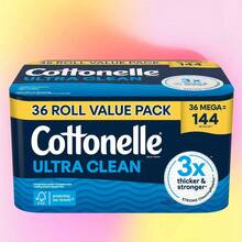 Cottonelle Ultra Clean Toilet Paper, Strong Toilet Tissue,Our Toilet Paper Rolls Feature A Powerful Cleaning Corrugation Design That Removes More Dirt With Every Wipe, Effectively Eliminating Residue And Reducing Odors. - 1 - 查看 9