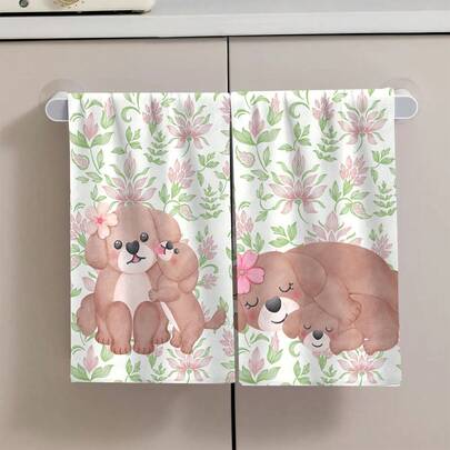 2/4/6pcs Mother's Day Themed Printed Dish Towels, Super Absorbent Microfiber Modern Cloths, Cooking And Baking Tea Towels, Dishcloths, Cleaning Rags, Hand Towels, Highly Soft And Absorbent, Kitchen Decor, Gifts For Neighbors, Moms, Birthdays, Housewarming For Friends, Kitchen Essentials, Daily Necessities, Mother's Day Gifts