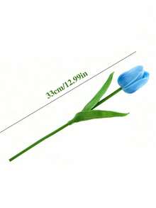 1/3/6/12 bông hoa tulip nhân tạo màu xanh dương hiện đại lãng mạn, bó hoa tulip giả bằng nhựa, cây trang trí giả dùng trong nhà, để bàn, sân vườn, đám cưới, khách sạn, quán cà phê, mùa xuân, ngày lễ, ngày Valentine, quà tặng ngày của mẹ. - Xanh đậm - Xem 3