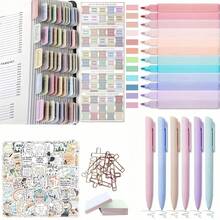 35件套圣经日记套装，包含圣经学习用品、贴纸、不渗墨圣经荧光笔和钢笔、圣经笔，圣经日记套装礼品，办公用品。可爱贴纸，适合儿童课堂、教师奖励、课堂必备。 - Bible Set - 查看 12