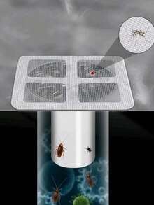 20/10个毛发收集器排水过滤器，硅胶排水盖，防止堵塞、苍蝇、蟑螂和异味，适用于家庭浴室、宿舍浴室和厕所，必备的返校浴室配件和工具 - 銀色 - 查看 9