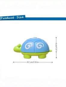 1pc Turtle Shaped Retractable Tape Measure, Professional Soft Ruler, Cute Animal Design Sewing Measuring Tape (100cm/39in), Cartoon Turtle Skin Dual-Sided Metric & Imperial Scale, One-Button Retraction, Precise Clothing Measurement - Multicolor - View 3