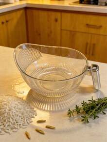 The New Kitchen Rice Washing Tools Include A Rice Sieve, A Rice Washing Basin, A Drain Basket, And A Multi-Functional Household Vegetable And Fruit Washing Basin. - Multicolor - View 3